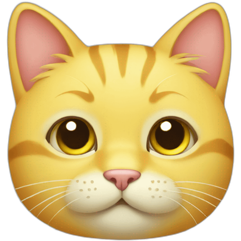 yellow cat cute  emoji