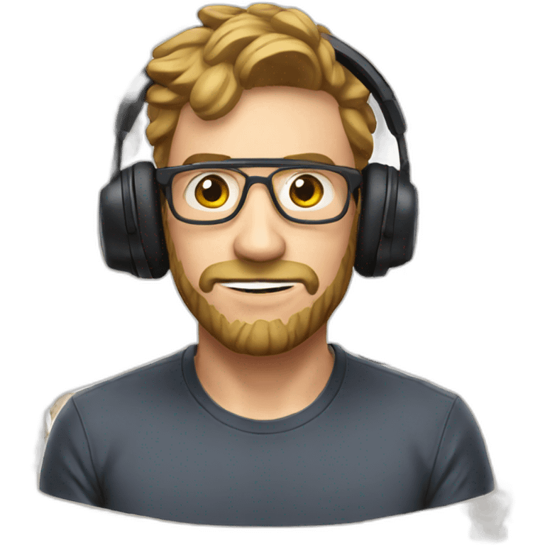 streamer man with headset emoji