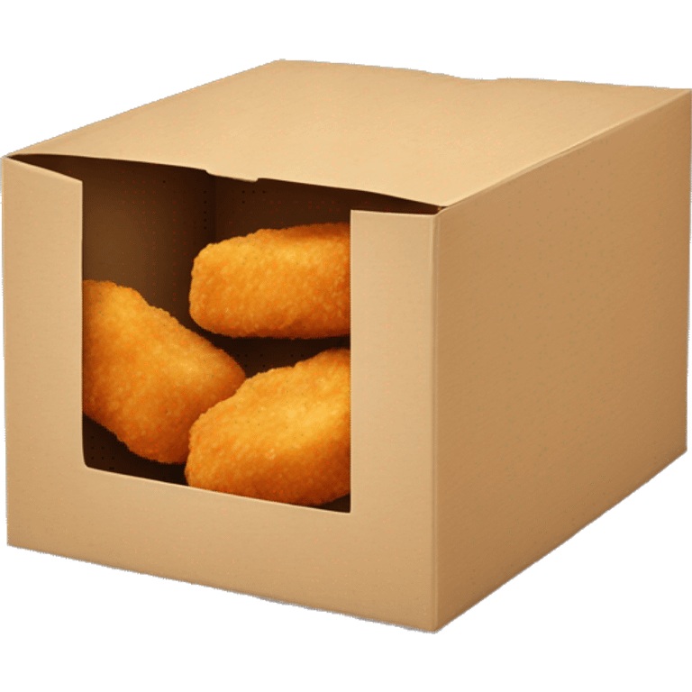 chicken nuggets in box  emoji