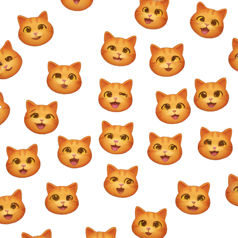 Clapping orange cat emoji