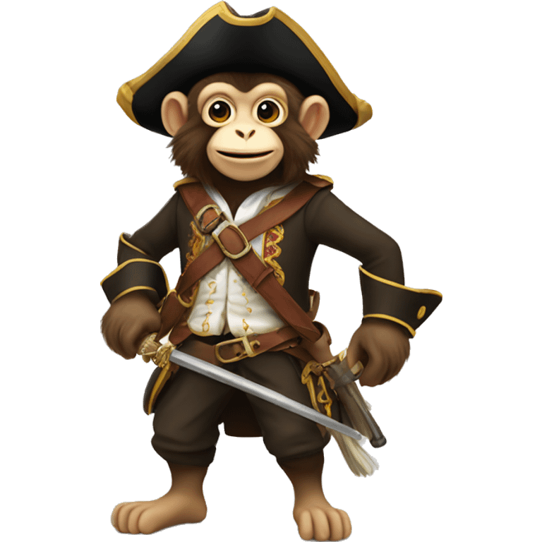 Musketeer monkey emoji