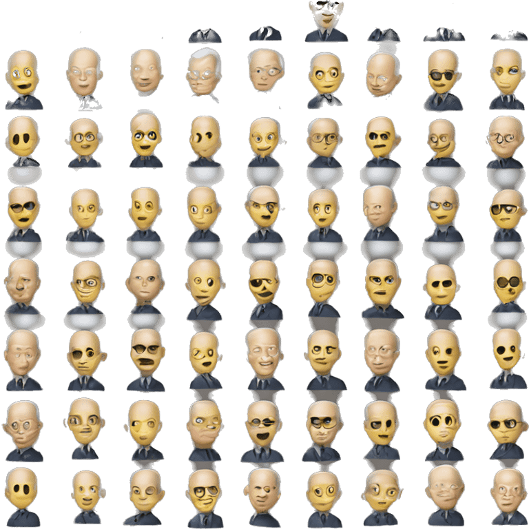 Physical depiction of an eisenhower matrix emoji