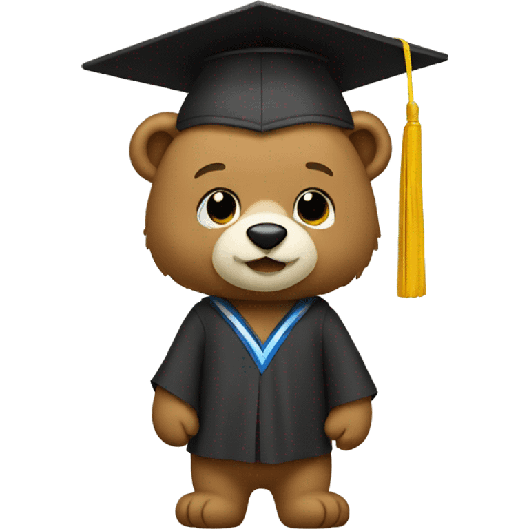 graduation bear emoji