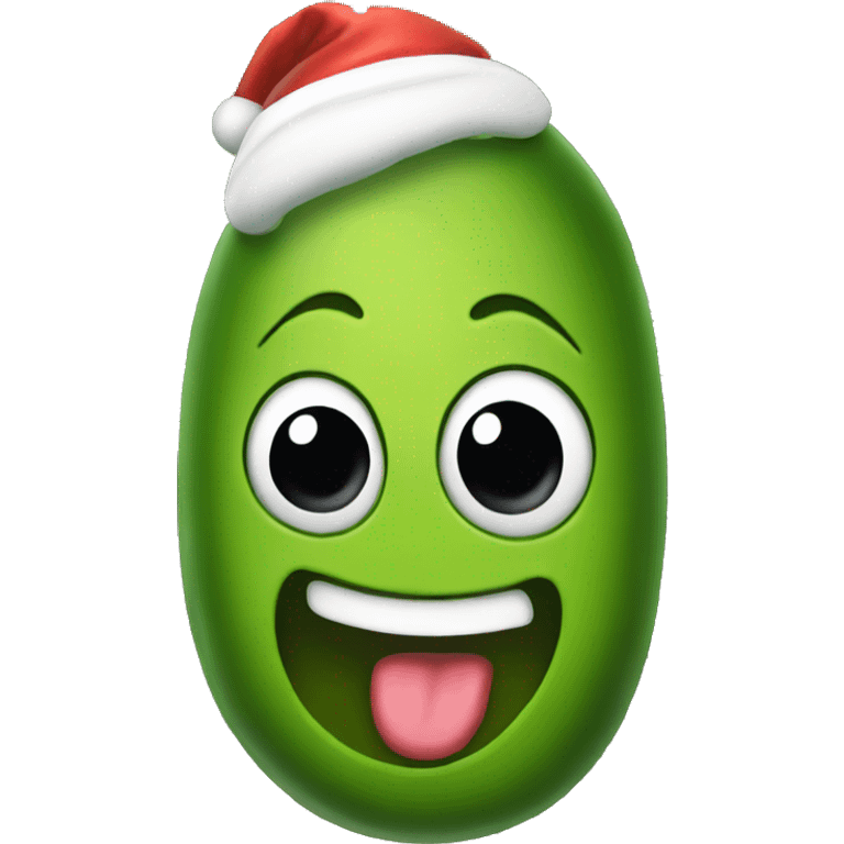 Pickles on Christmas tree emoji