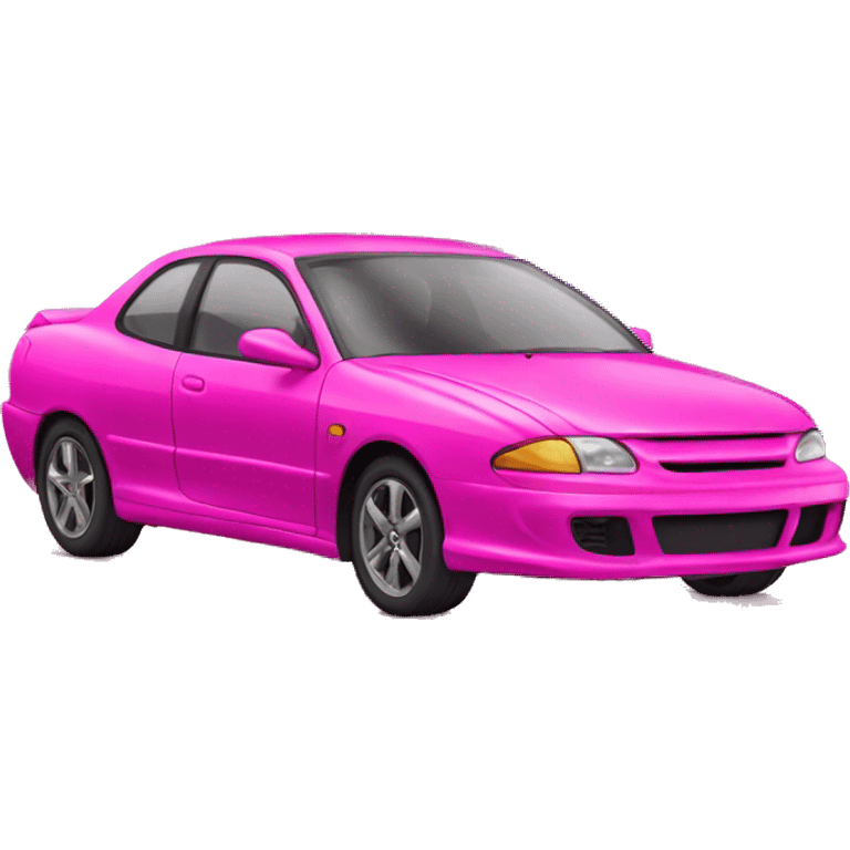 Hot pink car emoji