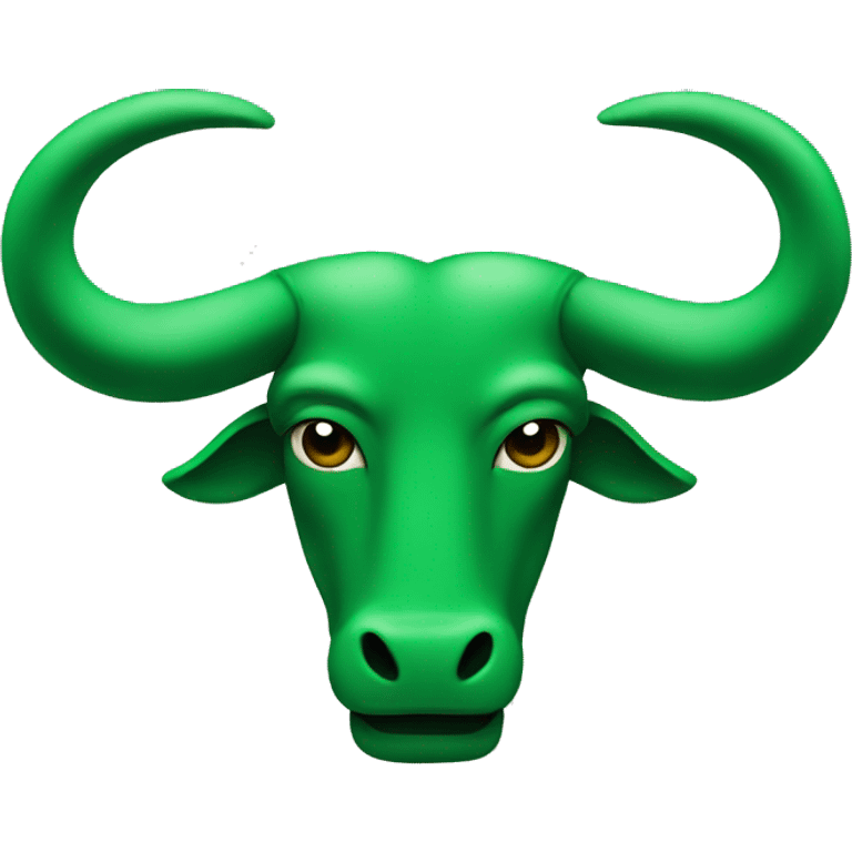 Green Taurus symbol  emoji