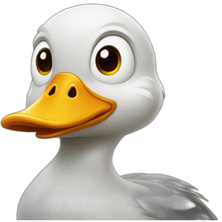 Scary duck emoji