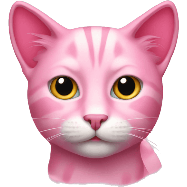 Pink cat emoji