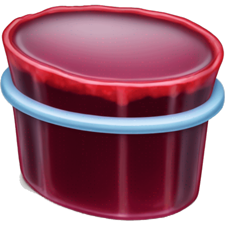 Cranberry Jell-O emoji