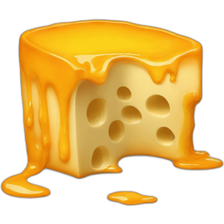 Cheddar cheese melted emoji