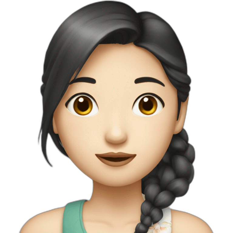 Jolie fille asiatique emoji