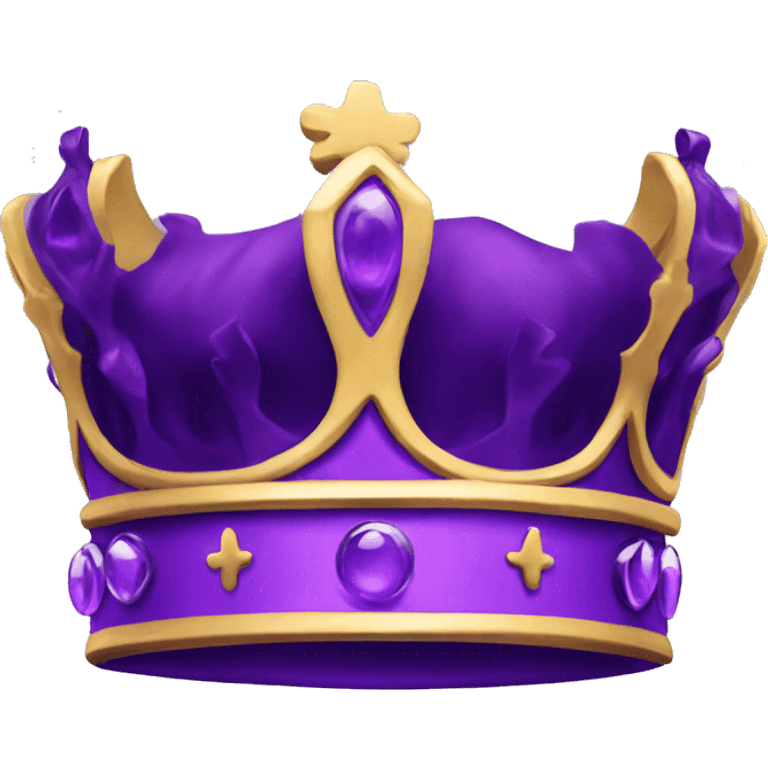 Create me a purple king crown  emoji