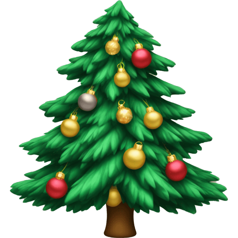 Coquette Christmas tree emoji