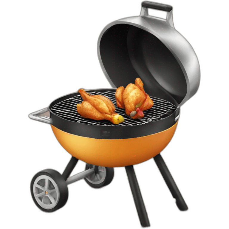 Tu poulet rôti sur le barbecue emoji