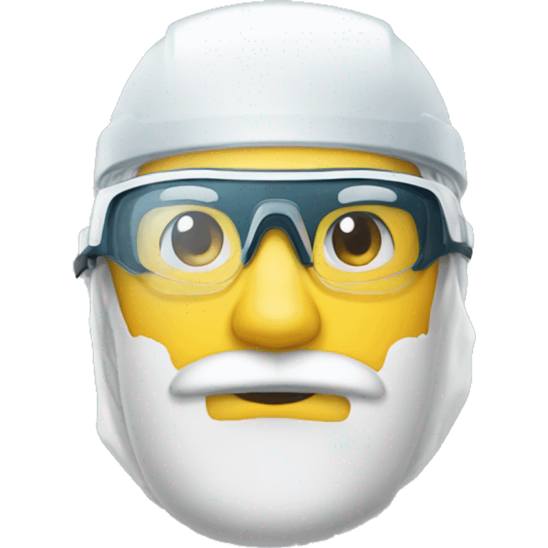 safety glasses with hairnet emoji