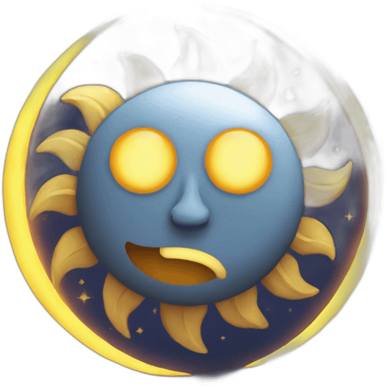 sun and moon  emoji