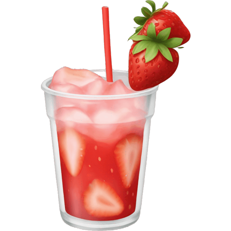 Strawberry refresher  emoji