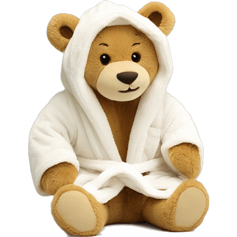 bathrobe bartholomew bear jellycat  emoji