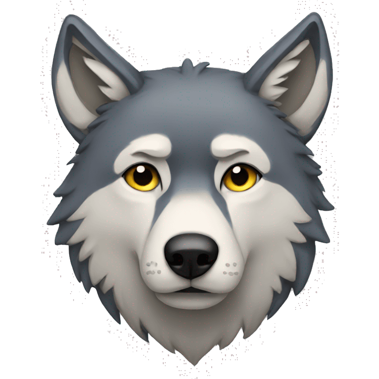 sad wolf emoji