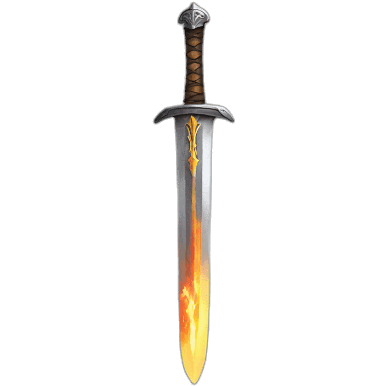 sword with fire on the blade emoji