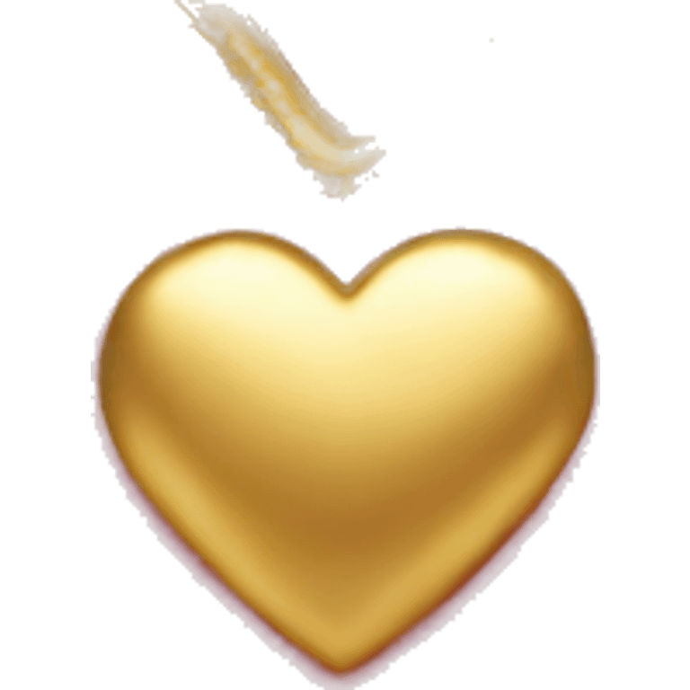 Pink leather heart with gold border emoji