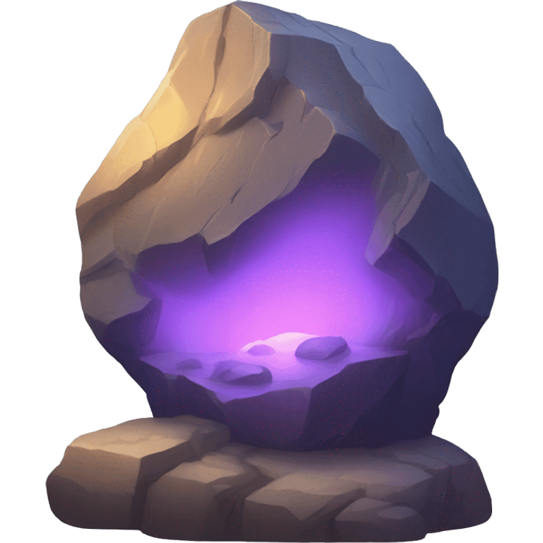 "Glowing Rock" emoji