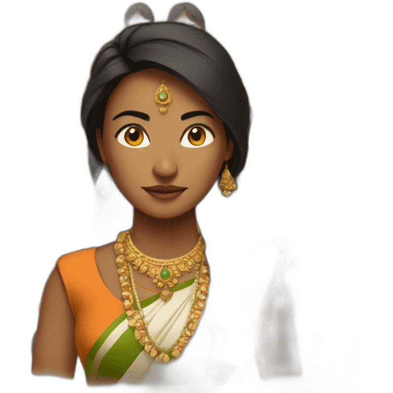 Strong indian women emoji