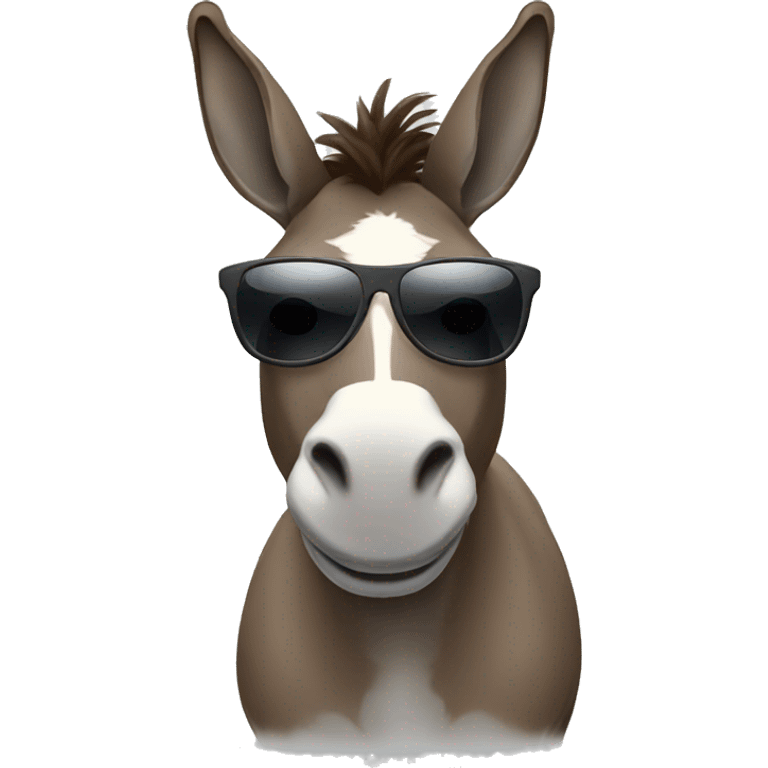 donkey with sunglasses  emoji