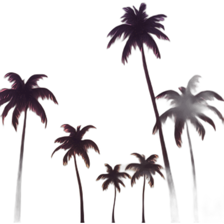 sunset palms emoji