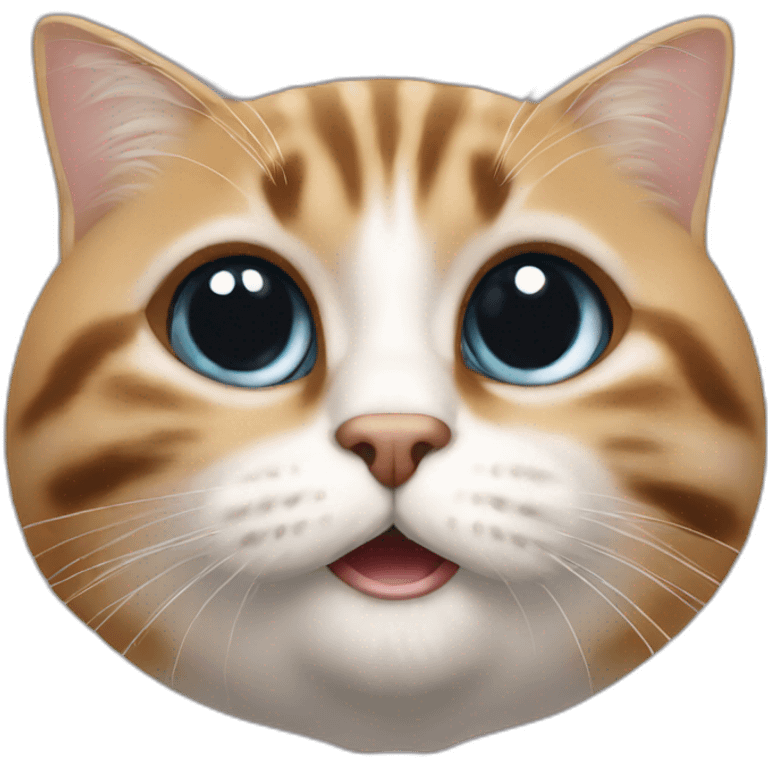 chat qui font des bisous emoji