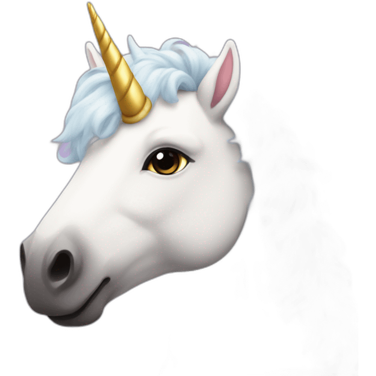 Unicorn fluffy emoji