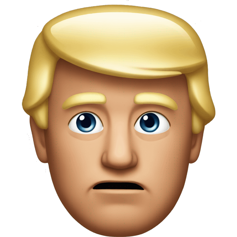 trump with red red red ear emoji