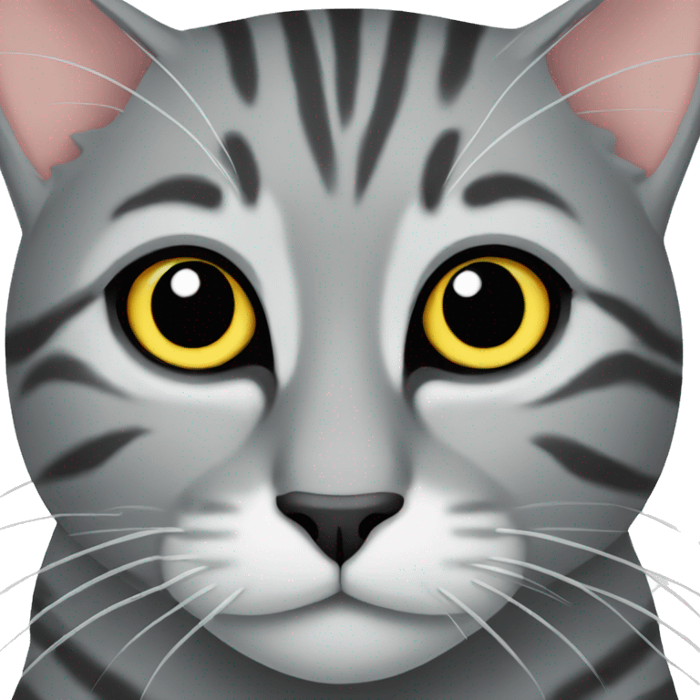 grey tabby cat emoji