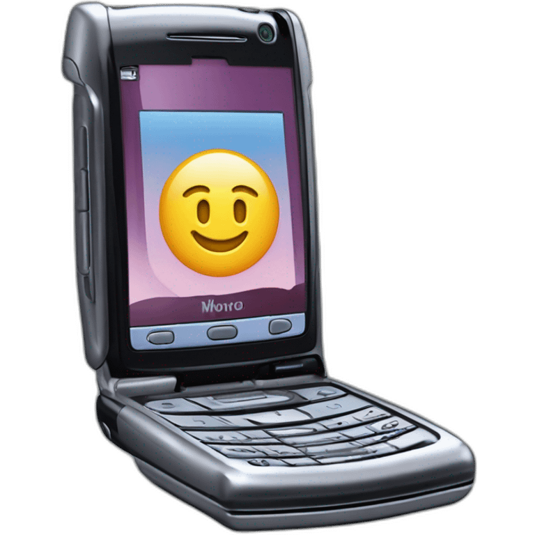 2004 Motorola Razr V3 mobile device clamshell design emoji