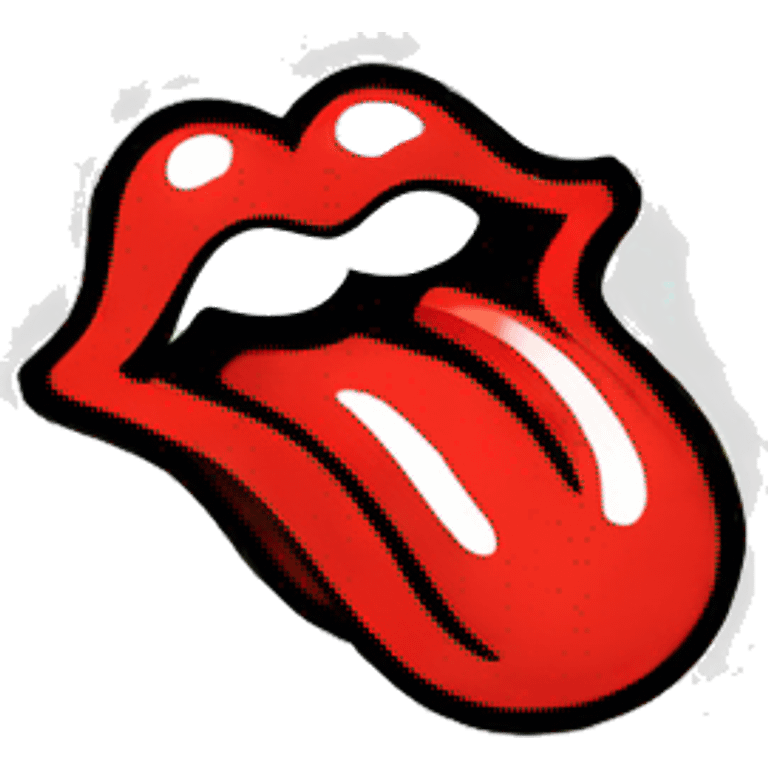 Rolling Stones tongue logo emoji