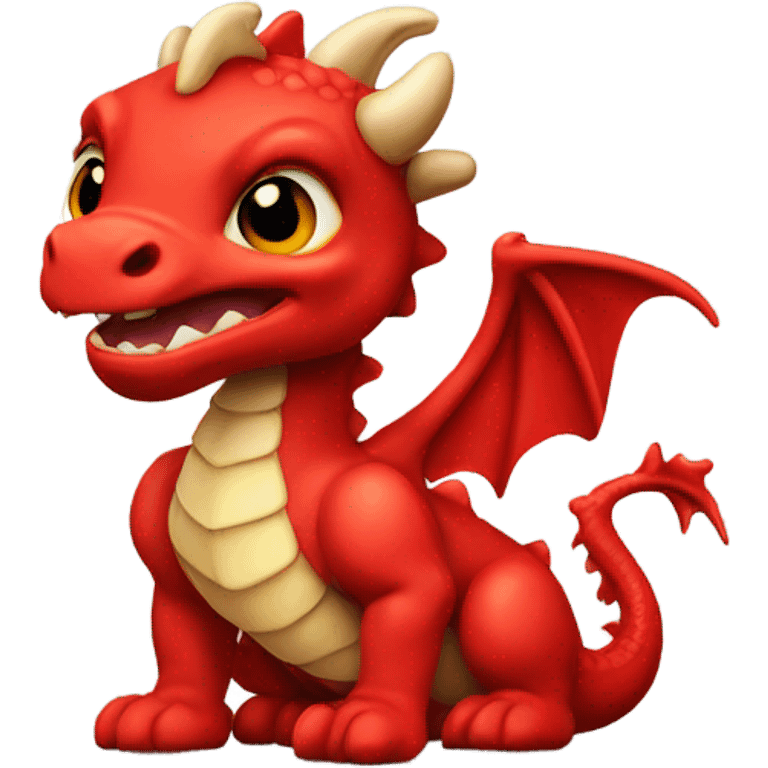 Baby red Welsh dragon  emoji