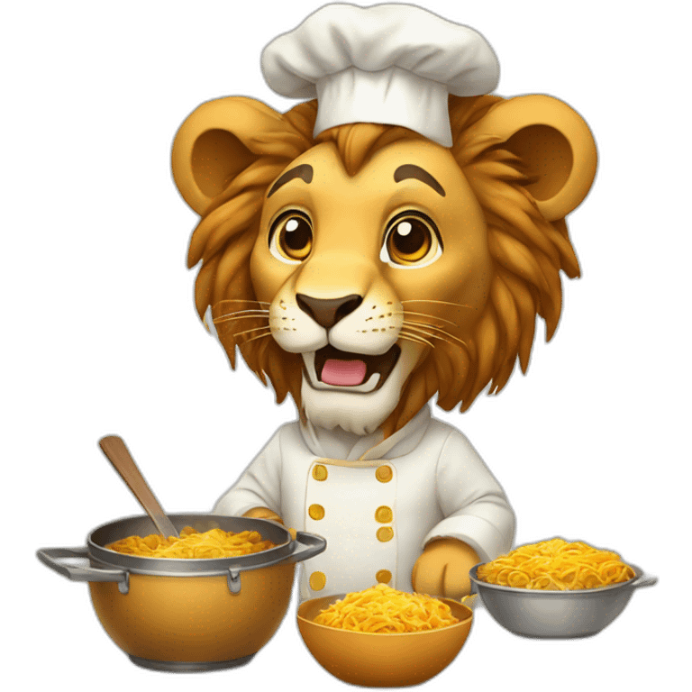 lion cook new year emoji