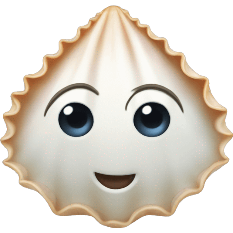 Pearl seashell emoji