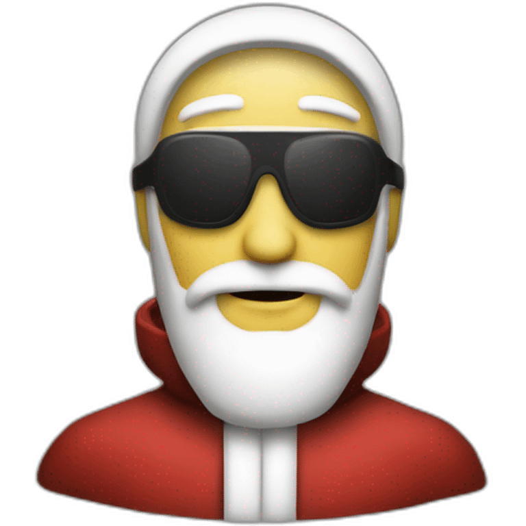 santa claus hacker matrix emoji