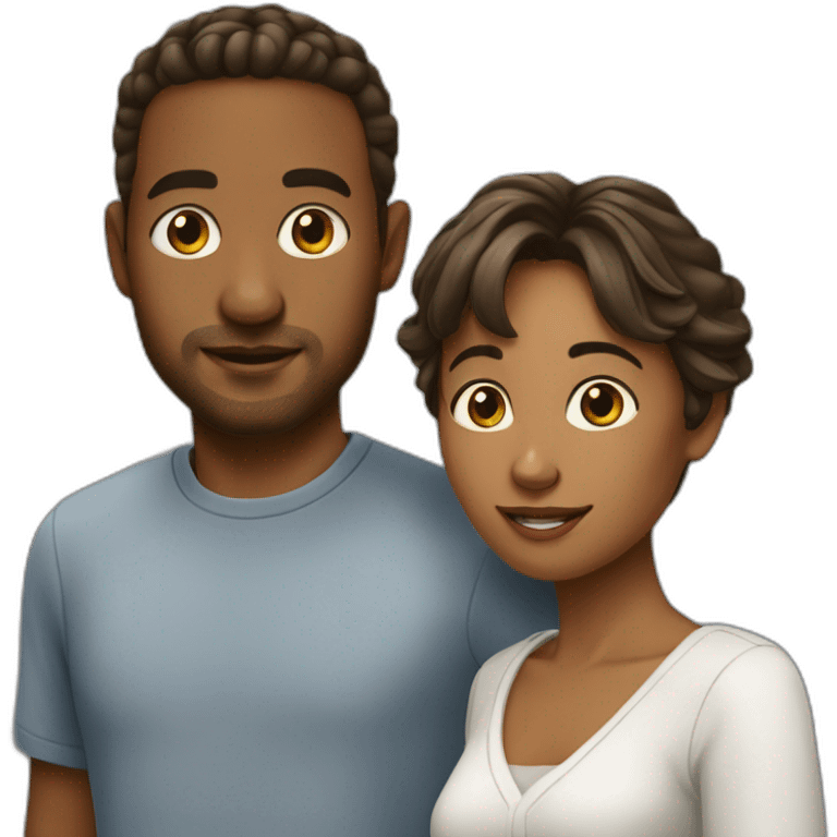 Halima et christophe emoji