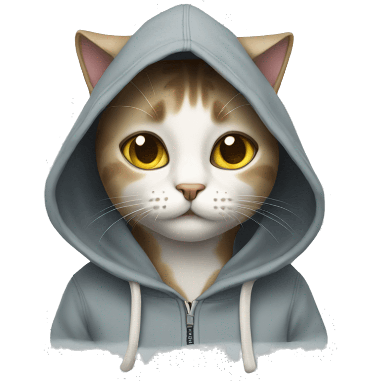 cat in a hoodie emoji