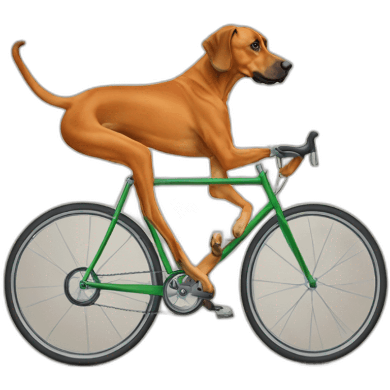 Rhodesian Ridgeback auf velo emoji