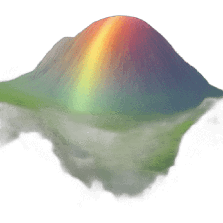 Rainbow hill emoji