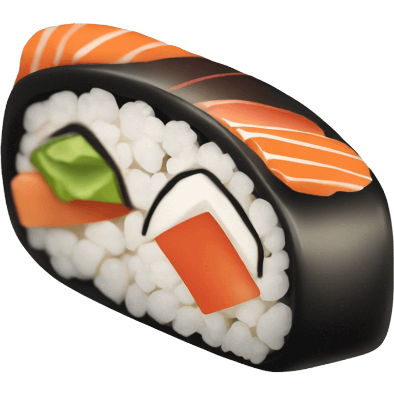 Sushi mezzo mangiato emoji