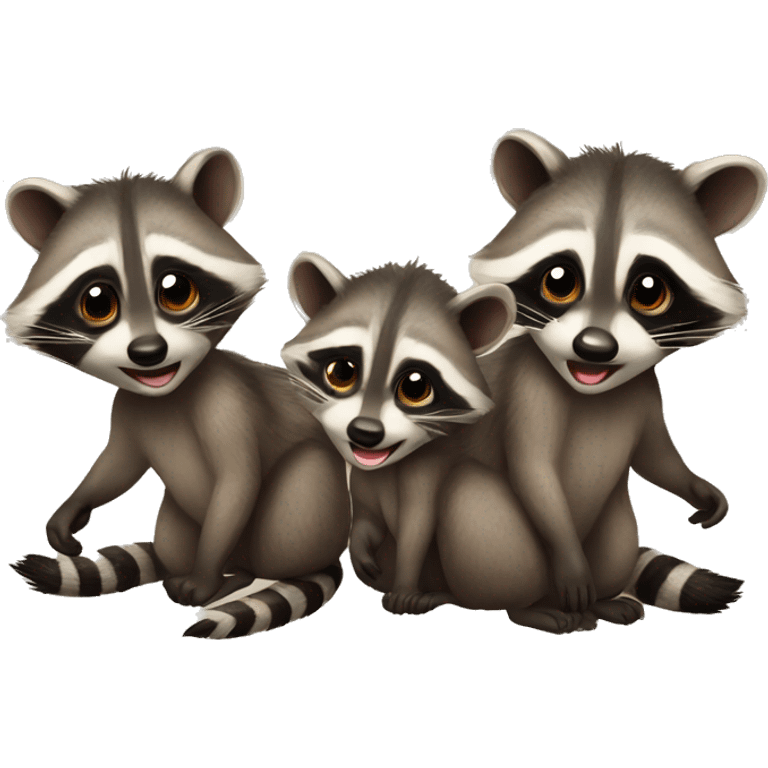 Baby raccoons  emoji