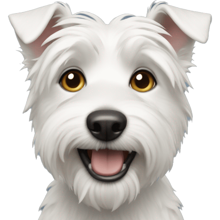 A white terrier dog emoji