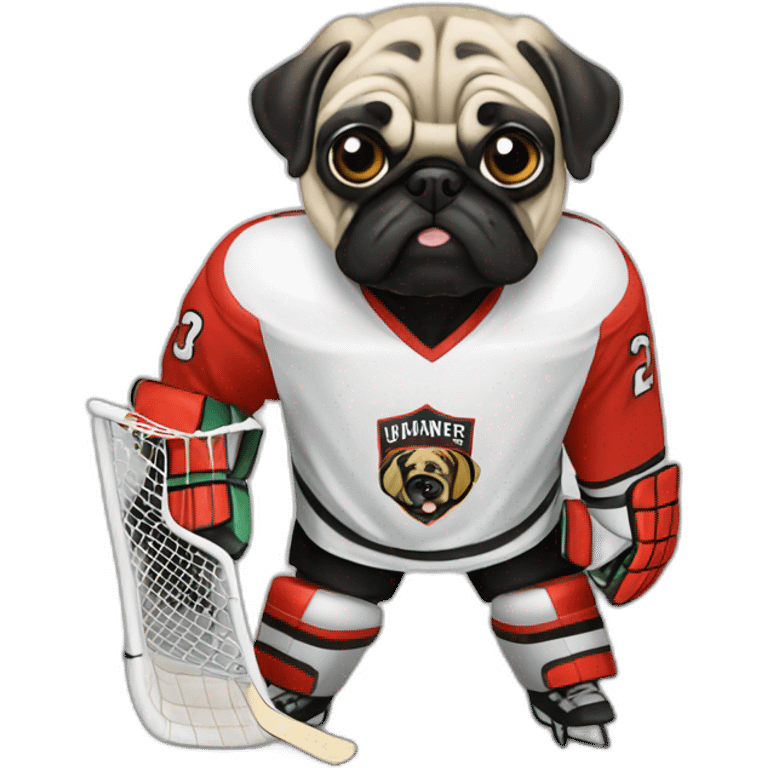 Pug Goalie  emoji