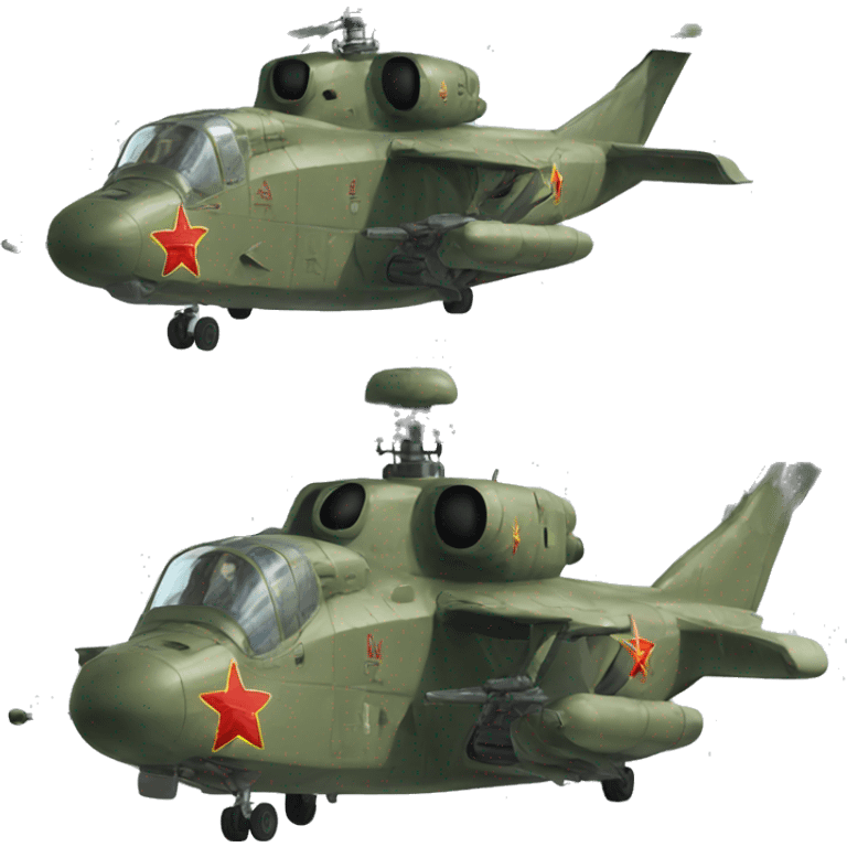 soviet era fighter helicopter emoji