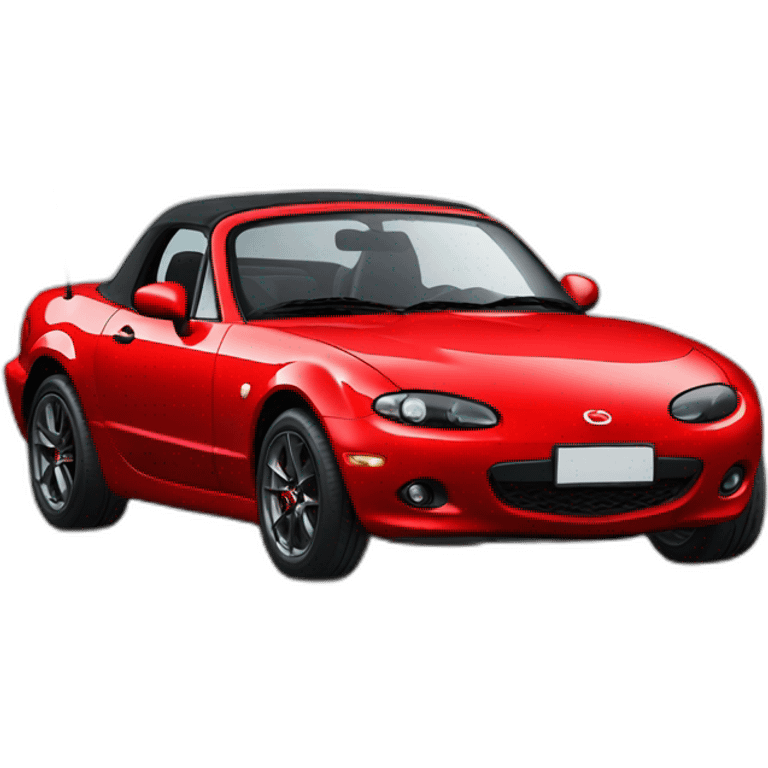 Red mazda mx 5 drifting emoji