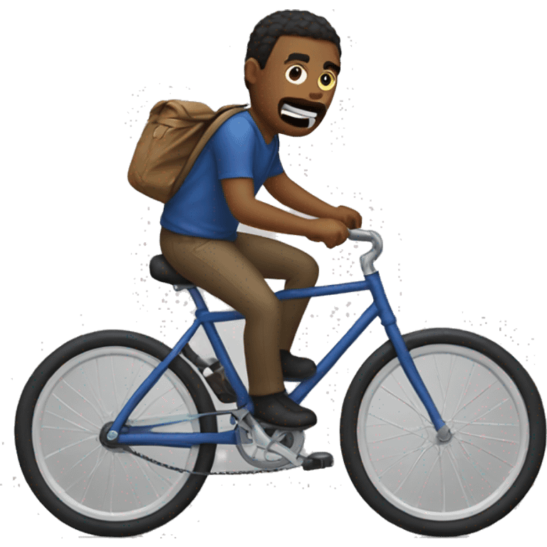 Geoff riding a bike emoji